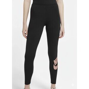 Nike Sportswear Essential Black/Pink Hi Rise Leggings DC6950 Size 3X High Waist